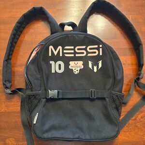 Messi #10 Soccer Miami Black and Pink Backpack